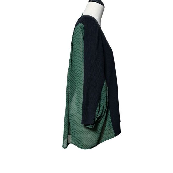 CAbi Long Sleeve Sheer Sweater High Low Tunic - Picture 3 of 5